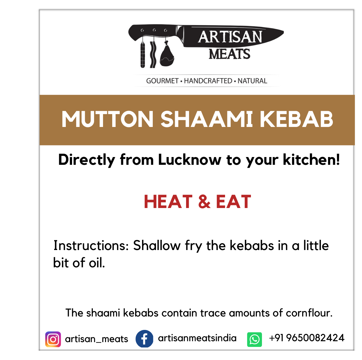 Lucknawi Mutton Shaami Kebabs